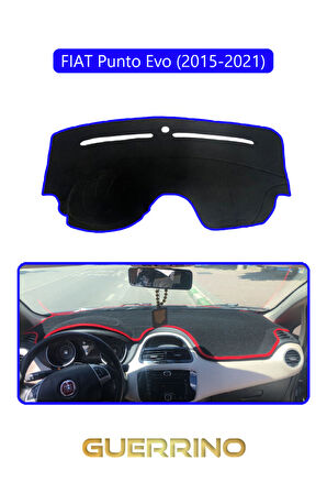 FIAT Punto Evo 2015-2021 Modellerine UygunTORPİDO KORUMA HALISI MAVİ KENAR