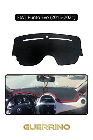 FIAT Punto Evo 2015-2021 Modellerine UygunTORPİDO KORUMA HALISI SİYAH KENAR