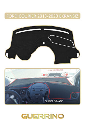 FORD Courier 2013-2020 EkransızTORPİDO KORUMA HALISI BEJ KENAR