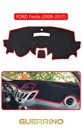 FORD Fiesta (2008-2017)TORPİDO KORUMA HALISI KIRMIZI KENAR