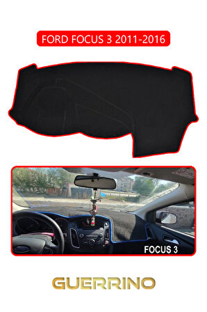 FORD Focus 3 (2011-2016)TORPİDO KORUMA HALISI KIRMIZI KENAR