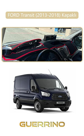 FORD Transit (2013-2018) KapaklıTORPİDO KORUMA HALISI BEJ KENAR