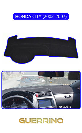 HONDA CITY 2002-2007TORPİDO KORUMA HALISI MAVİ KENAR