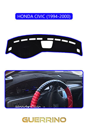 HONDA CIVIC 1994-2000TORPİDO KORUMA HALISI MAVİ KENAR