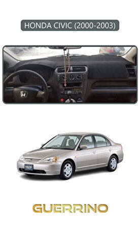 HONDA CIVIC 2000-2003TORPİDO KORUMA HALISI GRİ KENAR