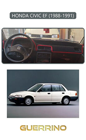 HONDA CIVIC EF 1988-1991TORPİDO KORUMA HALISI GRİ KENAR