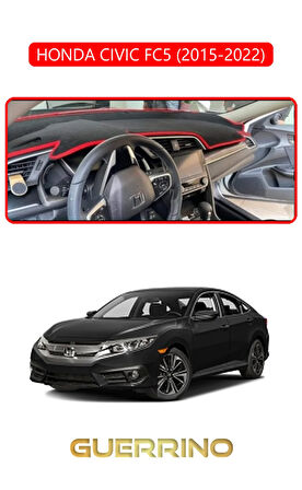 HONDA CIVIC FC5 2015-2022TORPİDO KORUMA HALISI KIRMIZI KENAR