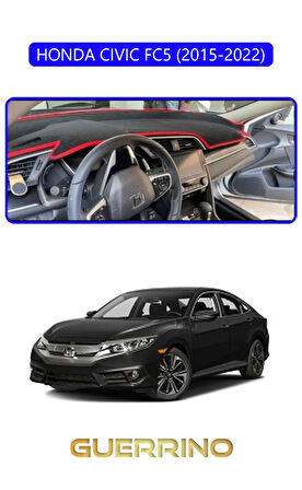 HONDA CIVIC FC5 2015-2022TORPİDO KORUMA HALISI MAVİ KENAR