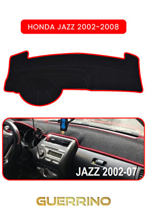 HONDA JAZZ 2002-2008TORPİDO KORUMA HALISI KIRMIZI KENAR