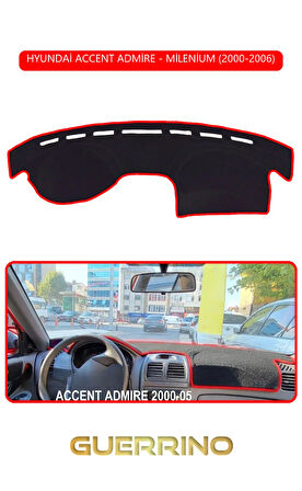 HYUNDAİ ACCENT ADMİRE/MİLENİUM 2000-2006TORPİDO KORUMA HALISI KIRMIZI KENAR