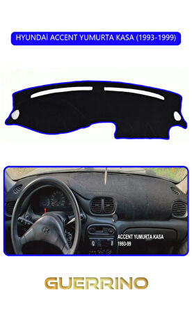 HYUNDAİ ACCENT YUMURTA KASA 1993-1999TORPİDO KORUMA HALISI MAVİ KENAR