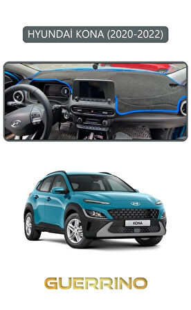 HYUNDAİ KONA 2020-2022TORPİDO KORUMA HALISI GRİ KENAR