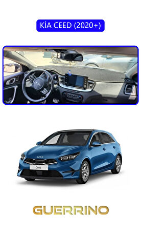 KİA CEED 2020+TORPİDO KORUMA HALISI MAVİ KENAR