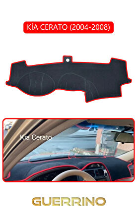 KİA CERATO 2004-2008TORPİDO KORUMA HALISI KIRMIZI KENAR
