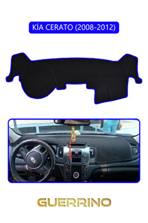 KİA CERATO 2008-2012TORPİDO KORUMA HALISI MAVİ KENAR