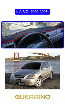 KİA RİO 2000-2005TORPİDO KORUMA HALISI MAVİ KENAR