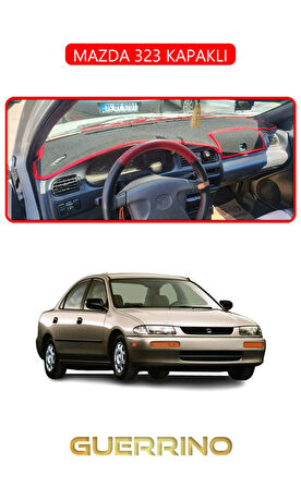 MAZDA 323 KAPAKLITORPİDO KORUMA HALISI KIRMIZI KENAR