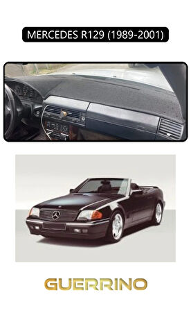 MERCEDES R129 1989-2001TORPİDO KORUMA HALISI SİYAH KENAR