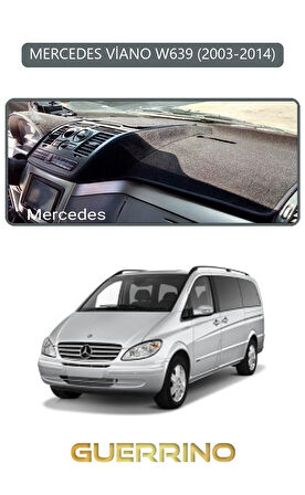 MERCEDES VİANO W639 2003-2014TORPİDO KORUMA HALISI GRİ KENAR