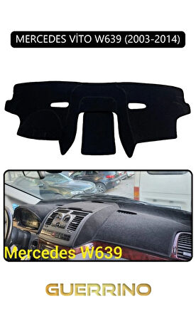 MERCEDES VİTO W639 2003-2014TORPİDO KORUMA HALISI SİYAH KENAR