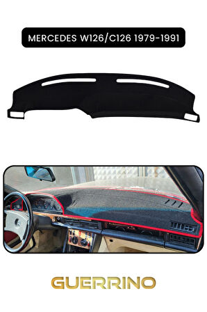 MERCEDES W126/C126 1979-1991TORPİDO KORUMA HALISI SİYAH KENAR