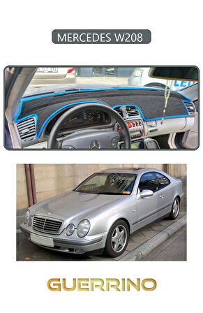 MERCEDES W208 TORPİDO KORUMA HALISI GRİ KENAR