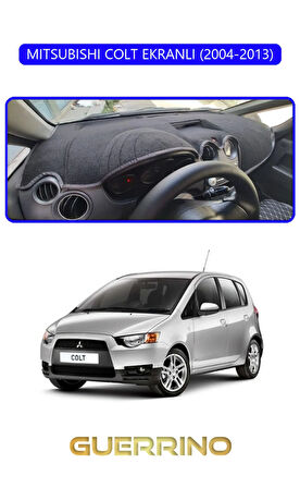 MITSUBISHI COLT EKRANLI 2004-2013TORPİDO KORUMA HALISI MAVİ KENAR