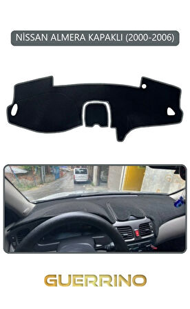 NİSSAN ALMERA KAPAKLI 2000-2006TORPİDO KORUMA HALISI GRİ KENAR