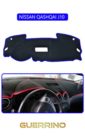 NİSSAN QASHQAI J10 TORPİDO KORUMA HALISI MAVİ KENAR