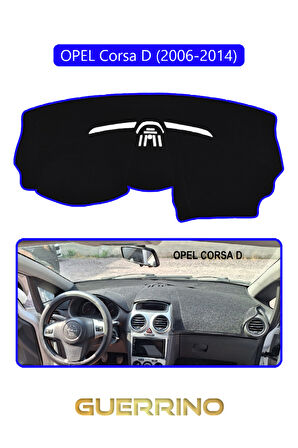 OPEL Corsa D (2006-2014)TORPİDO KORUMA HALISI MAVİ KENAR