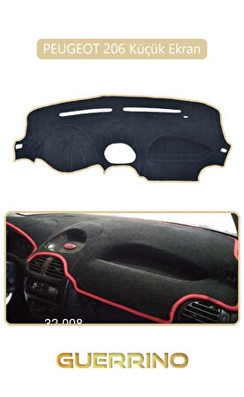 PEUGEOT 206 Küçük EkranTORPİDO KORUMA HALISI BEJ KENAR