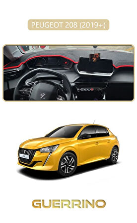 PEUGEOT 208 (2019+)TORPİDO KORUMA HALISI BEJ KENAR