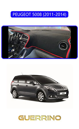 PEUGEOT 5008 (2011-2014)TORPİDO KORUMA HALISI MAVİ KENAR