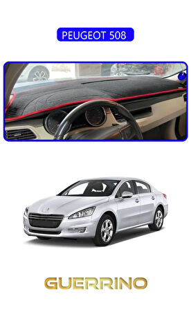 PEUGEOT 508 TORPİDO KORUMA HALISI MAVİ KENAR