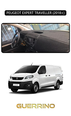 PEUGEOT EXPERT TRAVELLER 2018+TORPİDO KORUMA HALISI SİYAH KENAR
