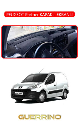 PEUGEOT Partner KAPAKLI EKRANLITORPİDO KORUMA HALISI KIRMIZI KENAR