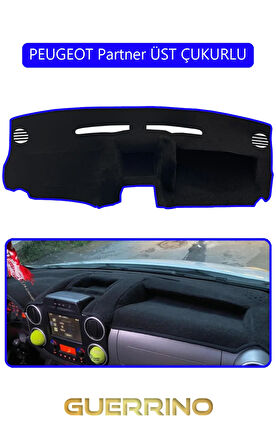 PEUGEOT Partner ÜST ÇUKURLUTORPİDO KORUMA HALISI MAVİ KENAR