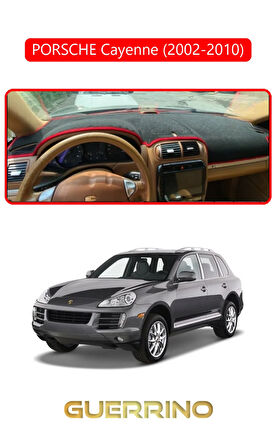 PORSCHE Cayenne (2002-2010) - (955 / 957; )TORPİDO KORUMA HALISI KIRMIZI KENAR