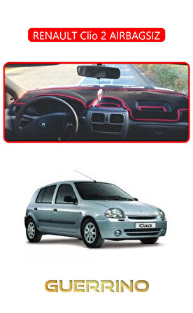 RENAULT Clio 2 AIRBAGSIZTORPİDO KORUMA HALISI KIRMIZI KENAR