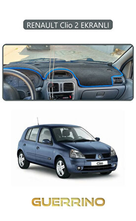 RENAULT Clio 2 EKRANLITORPİDO KORUMA HALISI GRİ KENAR