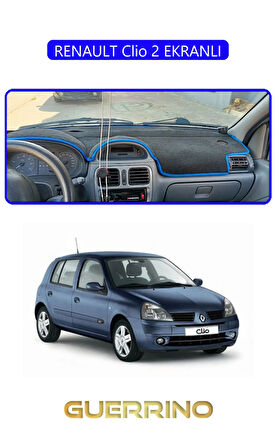 RENAULT Clio 2 EKRANLITORPİDO KORUMA HALISI MAVİ KENAR