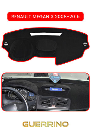 RENAULT Megan 3 (2008-2015)TORPİDO KORUMA HALISI KIRMIZI KENAR