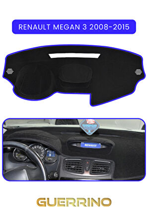 RENAULT Megan 3 (2008-2015)TORPİDO KORUMA HALISI MAVİ KENAR
