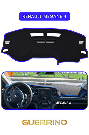 RENAULT Megane 4 TORPİDO KORUMA HALISI MAVİ KENAR