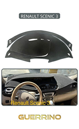 RENAULT SCENIC 3TORPİDO KORUMA HALISI GRİ KENAR