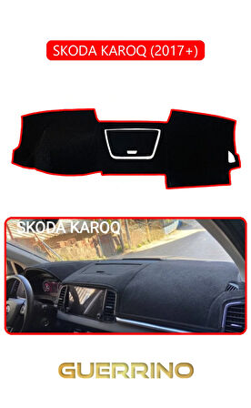 SKODA KAROQ 2017+TORPİDO KORUMA HALISI KIRMIZI KENAR