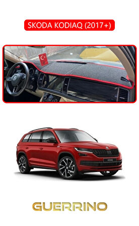 SKODA KODIAQ 2017 +TORPİDO KORUMA HALISI KIRMIZI KENAR
