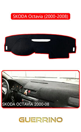 SKODA Octavia (2000-2008)TORPİDO KORUMA HALISI KIRMIZI KENAR