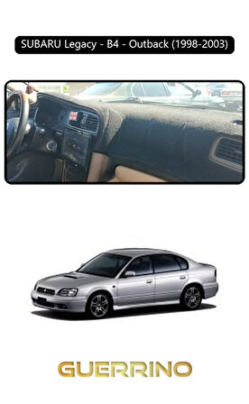 SUBARU Legacy / B4 / Outback (1998-2003)TORPİDO KORUMA HALISI SİYAH KENAR