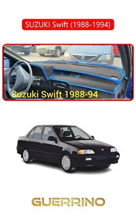 SUZUKI Swift  (1988-1994)TORPİDO KORUMA HALISI KIRMIZI KENAR